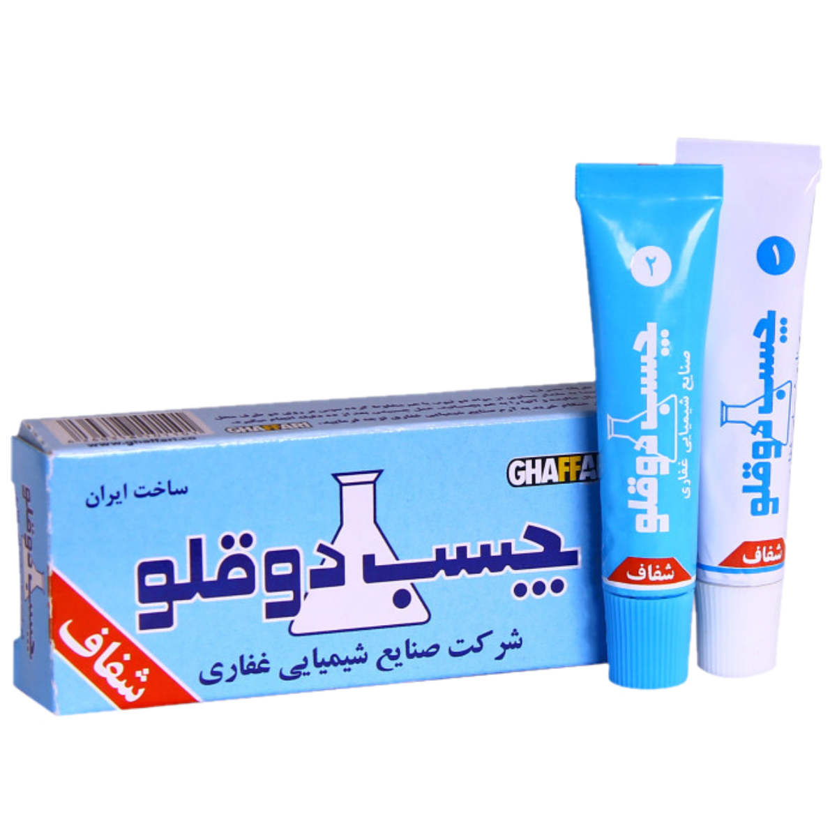 غفاری چسب دوقلو شفاف